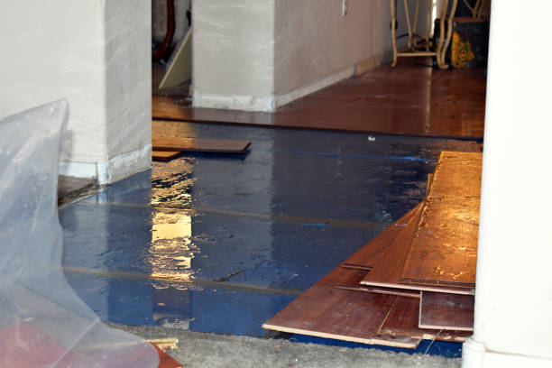 Professional Flood Cleanup technician working in Andover, OH